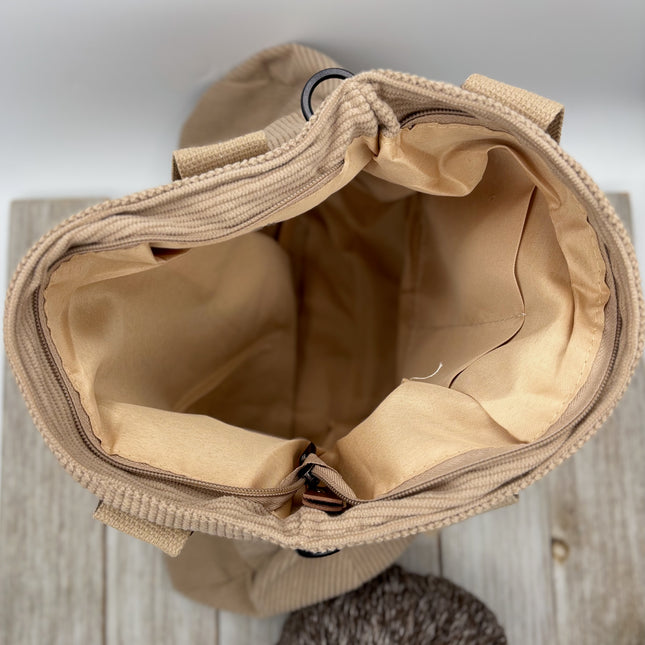 Large Corduroy Project Bag