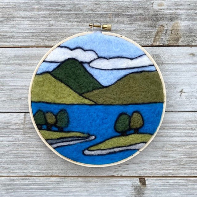 Fiber Painting - Needle Felting Kits - A Twist of Yarn