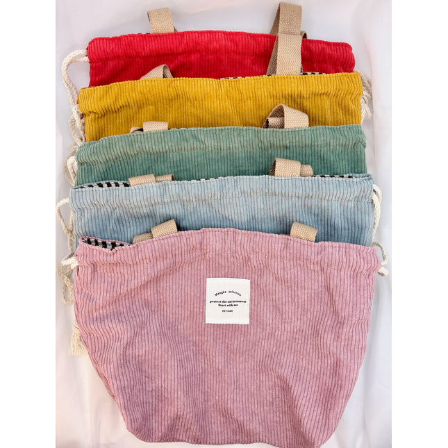 Drawstring Corduroy Project Bags