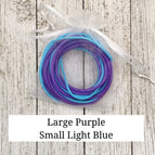 Purple (L) / Light Blue (S)