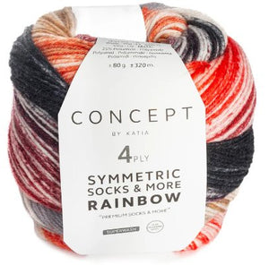 Rainbow Symmetric Sock & More - A Twist of Yarn