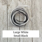 White (L) / Black (S)